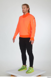  Erling black tracksuit dressed orange long sleeve t shirt sports standing whole body yellow sneakers 0018.jpg